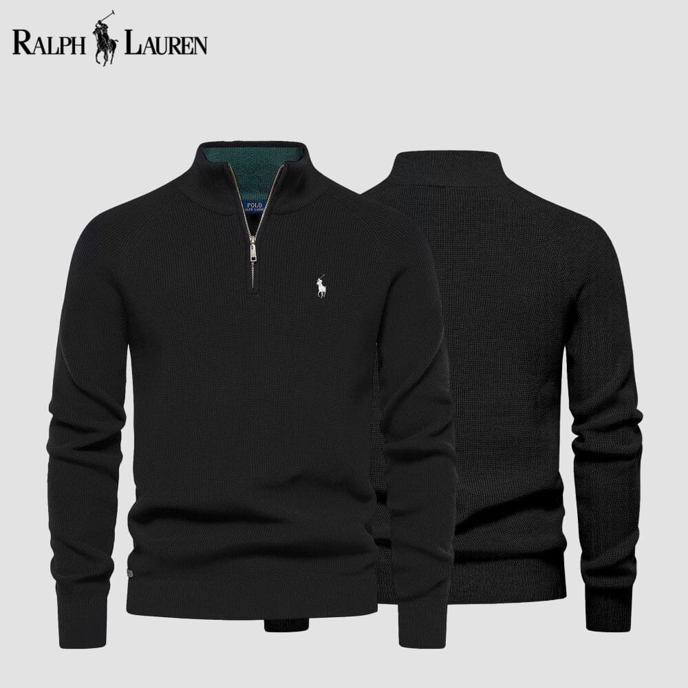 RL Zip Cable Sweater