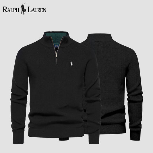 RL Zip Cable Sweater