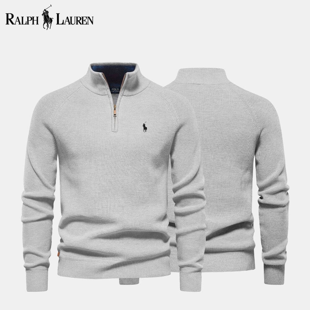 RL Zip Cable Sweater